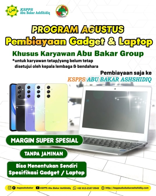 Pembiayaan Gadget dan Laptop