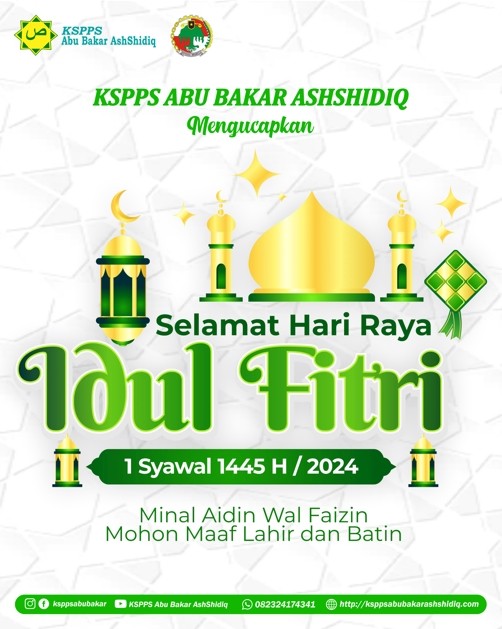 Selamat Hari Raya Idul Fitri 1445 H 