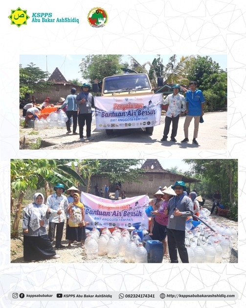 Penyaluran Bantuan Air Bersih Anggota FBM Pati di Desa Tertek Kecamatan Pucakwangi Pati